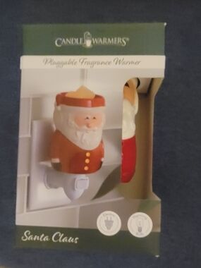 Candle Warmers Plug-In Santa Fragrance Warmer - Red & White